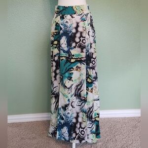 Sassafras Brazil Long Linen Skirt with 2 Front Slits. THIS IS STUNNING!